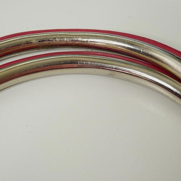 Vintage 60s Cherry Red Lucite Beaded Purse Bag Retro Mod VTG Jem Hong Kong SEE - Picture 10 of 12